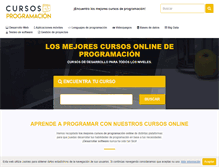 Tablet Screenshot of cursosprogramacion.com